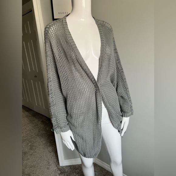 Kimchi Knit Cardigan grey. - Picture 4 of 8